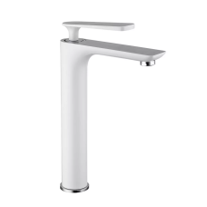 Frap Змішувач для умивальника F1052-56 високий, білий/хром