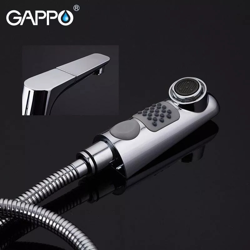 GAPPO Змішувач для кухні G1299 з висувним зливом, хром