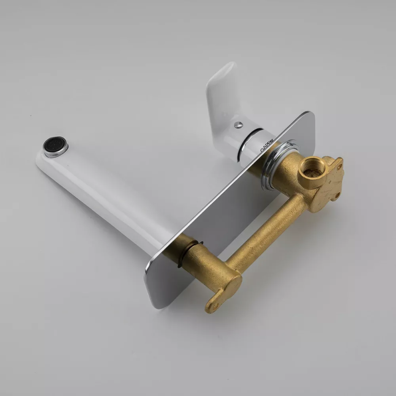 GAPPO Змішувач для умивальника G1048-22, білий/хром