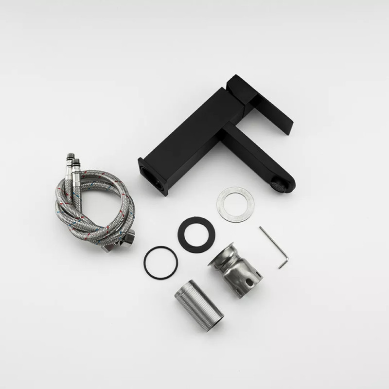 Frap Змішувач для умивальника F10802-6, чорний