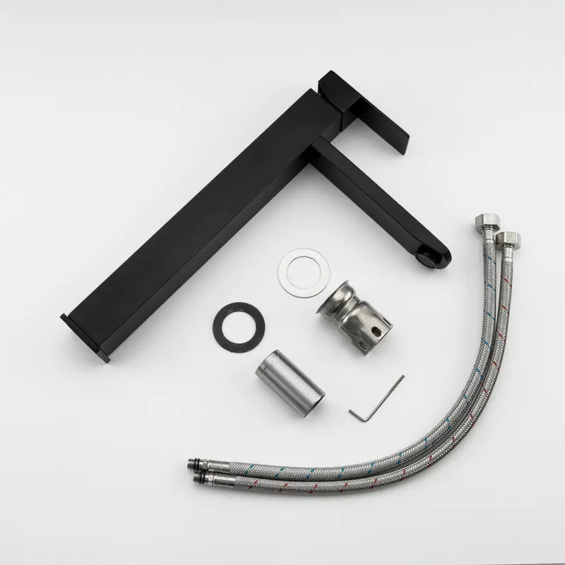 Frap Змішувач для умивальника F10802-62 високий, чорний