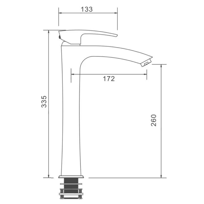 GAPPO Змішувач для умивальника G1007-11, хром