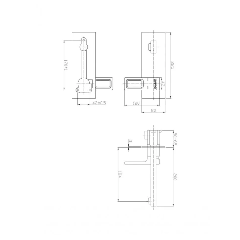 GAPPO Змішувач для умивальника G1017-12, білий/хром