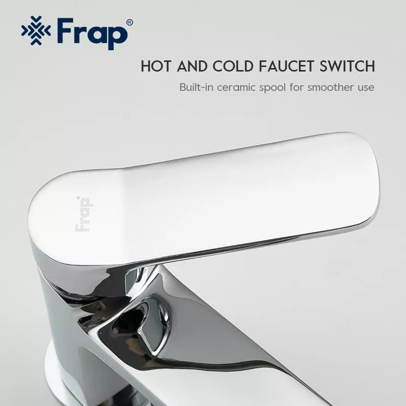 Frap Змішувач для умивальника F1061-2 високий, хром