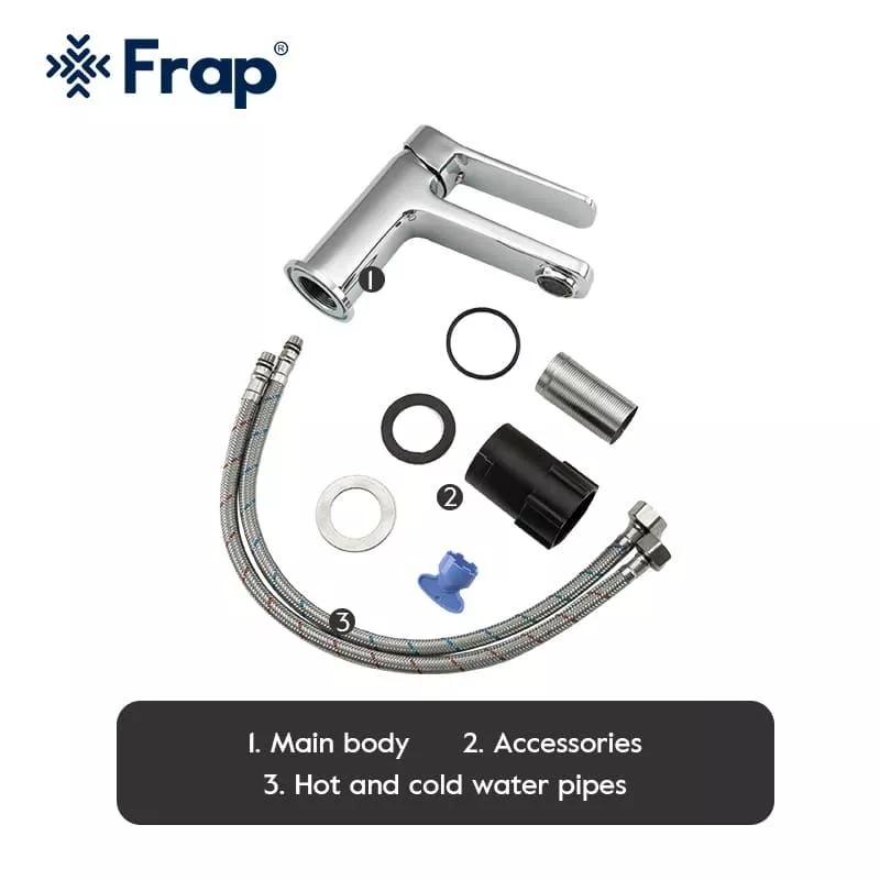 Frap Змішувач для умивальника F1061, хром