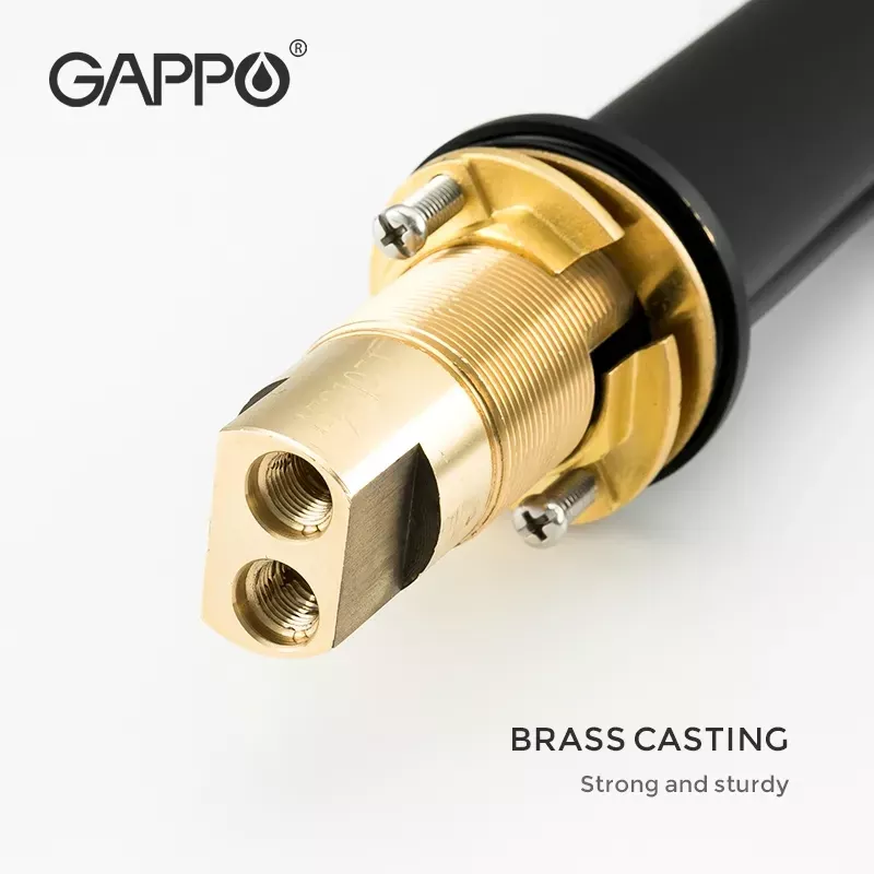 GAPPO Змішувач для умивальника G1052-86, чорний