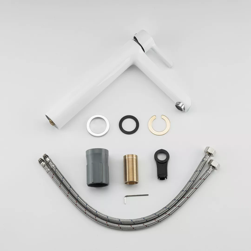 GAPPO Змішувач для раковини G1003-18, білий/хром