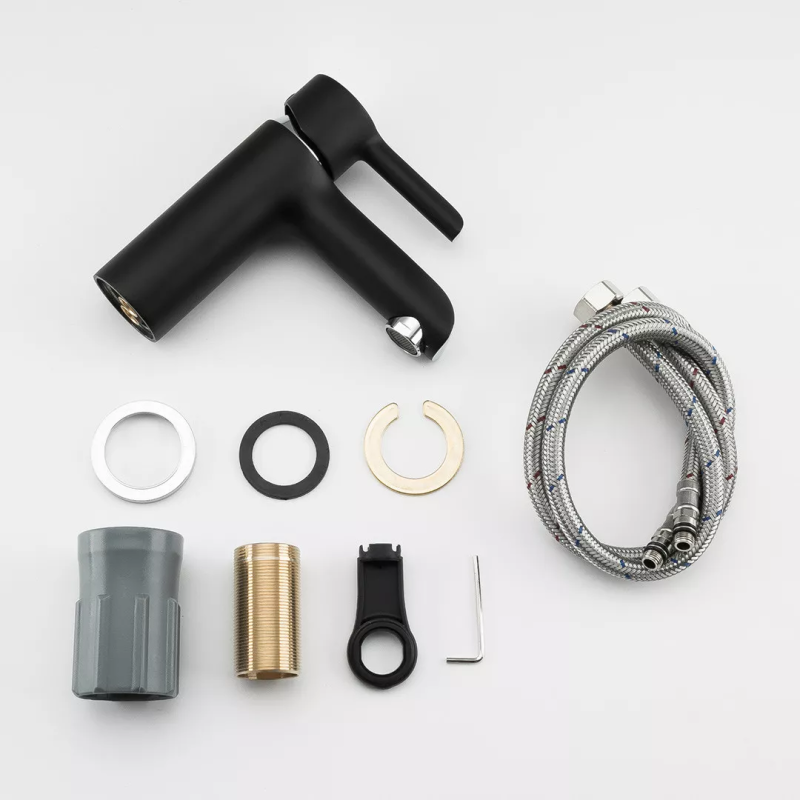 GAPPO Змішувач для раковини G1003-6, чорний/хром