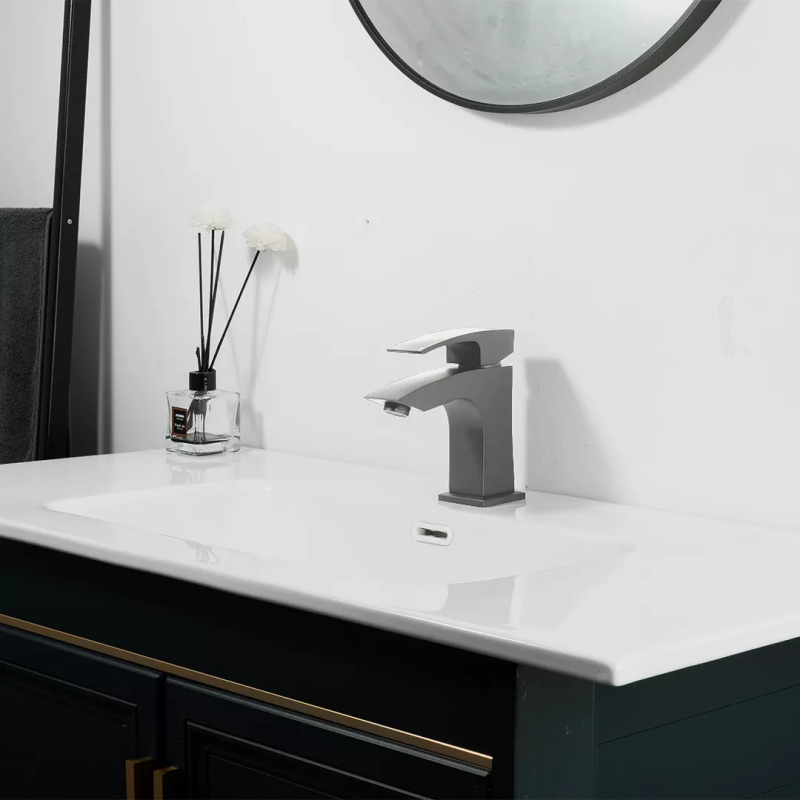 GAPPO Змішувач для умивальника G1007-91, збройова сталь