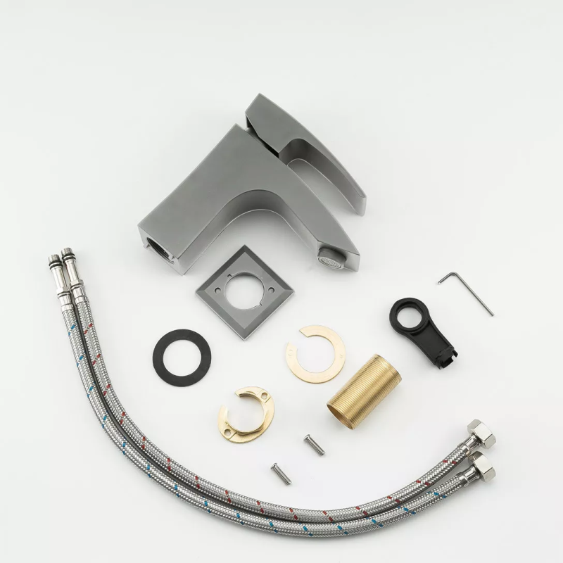 GAPPO Змішувач для умивальника G1007-91, збройова сталь