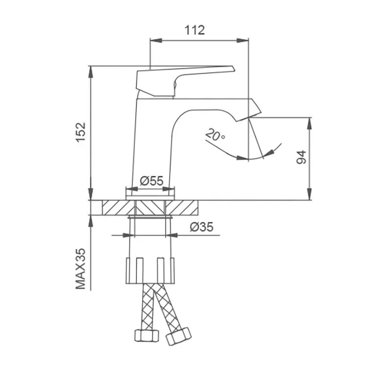 Frap Змішувач для умивальника F1071-9