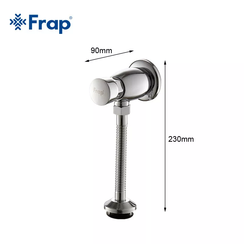 FRAP Кран нажимной для писсуара F7201 механический, хром