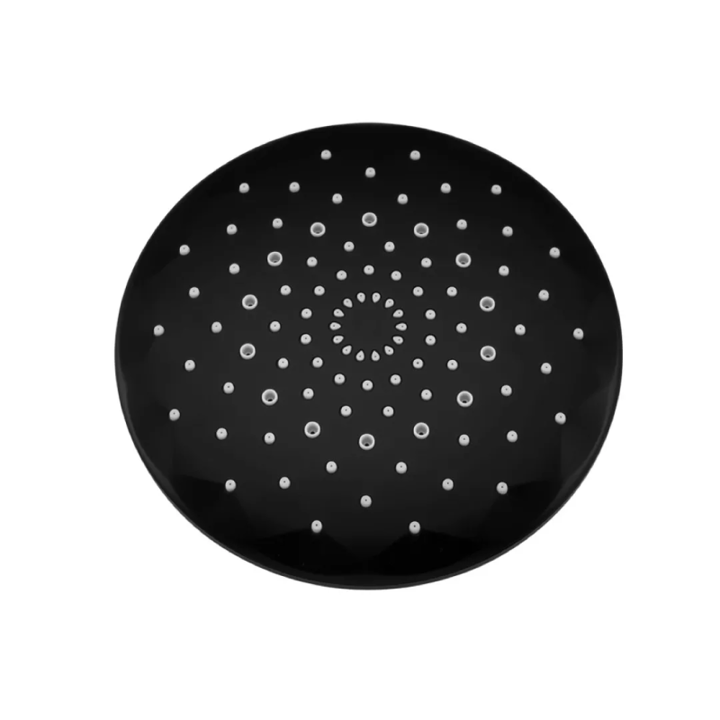 Frap Душова система F2449-6, поворотний вилив - перемикач на лійку, 3 режими, чорний/хром