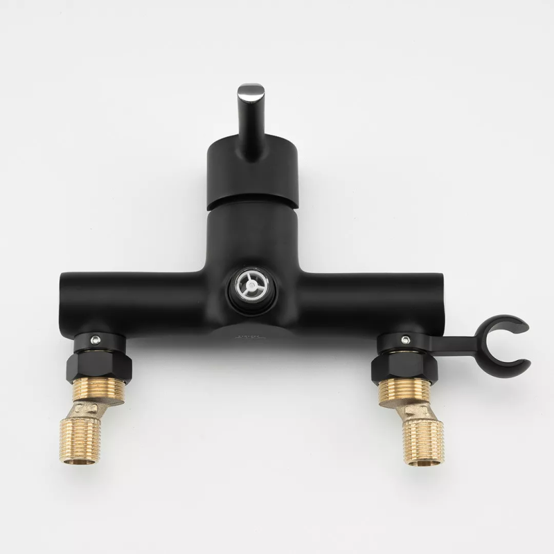 GAPPO Змішувач з гігієнічною лійкою G2003-6, чорний/хром