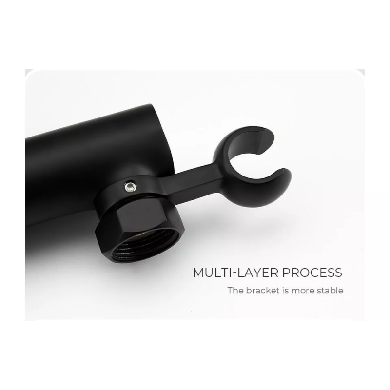 GAPPO Змішувач з гігієнічною лійкою G2003-6, чорний/хром