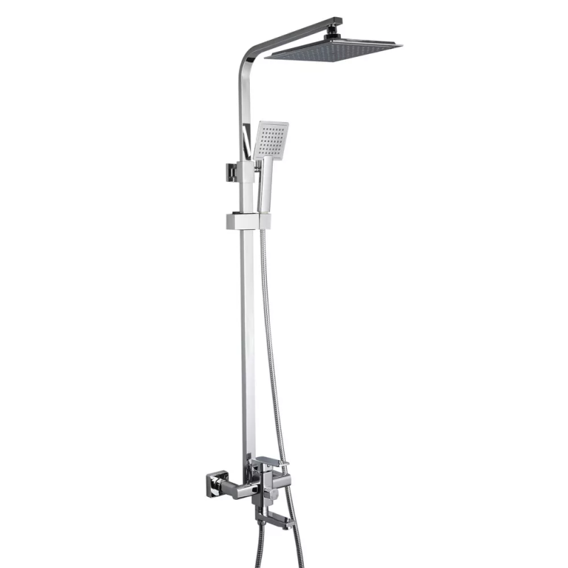 Frap Душова система F2420, поворотний вилив, лійка 1 режим, хром