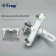 Frap Душова система F2449-20, перемикач на лійку, 3 режими, білий/хром