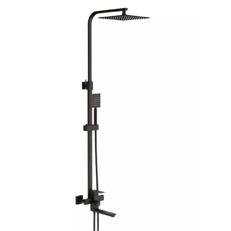 Frap Душова система F24802-6, вилив - перемикач на лійку, 1 режим, чорний