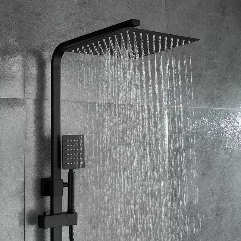 Frap Душова система F24802-6, вилив - перемикач на лійку, 1 режим, чорний