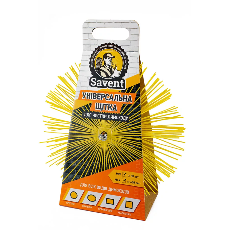 SAVENT Щетка универс. пласт. для очищения дымохода, 400мм (90203507)