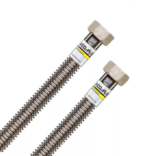 ECO-FLEX Нержавіючий гофрований шланг Вода/Тепло 120 см гайка-гайка 3/4"