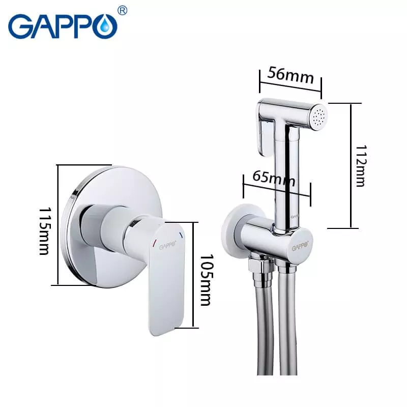 GAPPO Гігієнічний душ G7248, білий/хром