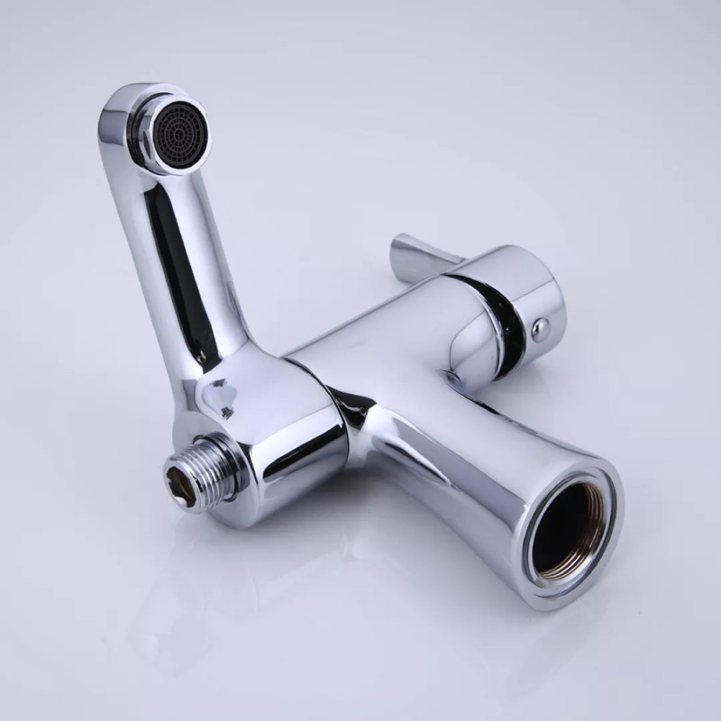 Frap Змішувач для умивальника F1252 з гігієнічним душем, хром