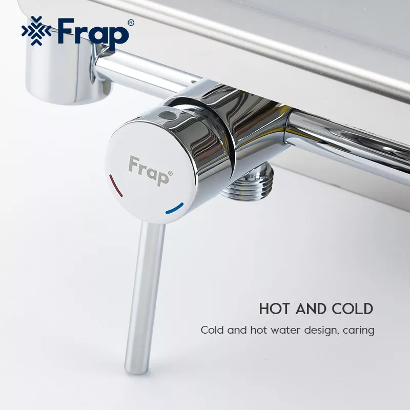 Frap Гігієнічний душ F7516 з паперотримачем та поличкою, хром