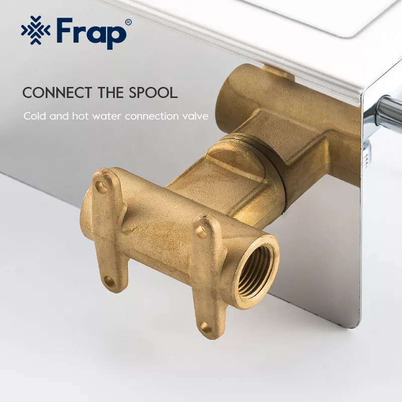 Frap Гігієнічний душ F7516 з паперотримачем та поличкою, хром