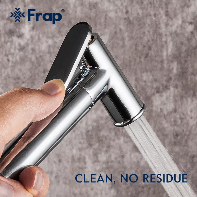 Frap Змішувач для душу з гігієнічною лійкою F2058, білий/хром