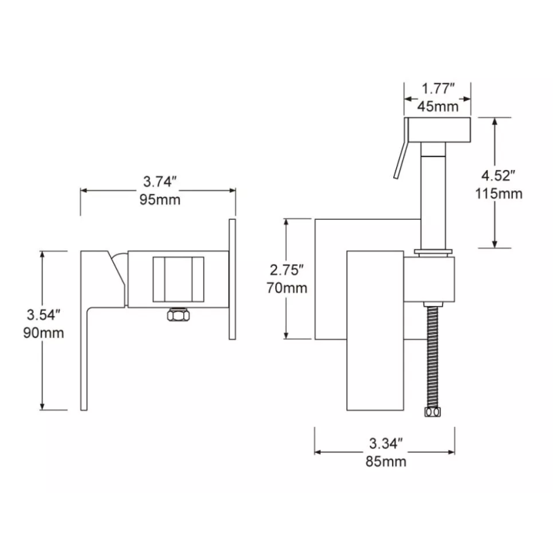 Frap Гігієнічний душ F7506, хром