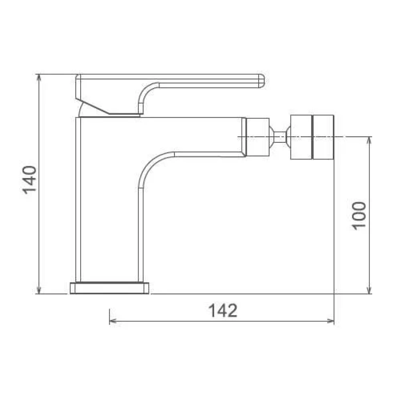GAPPO Змішувач для біде G5017-8, білий/хром