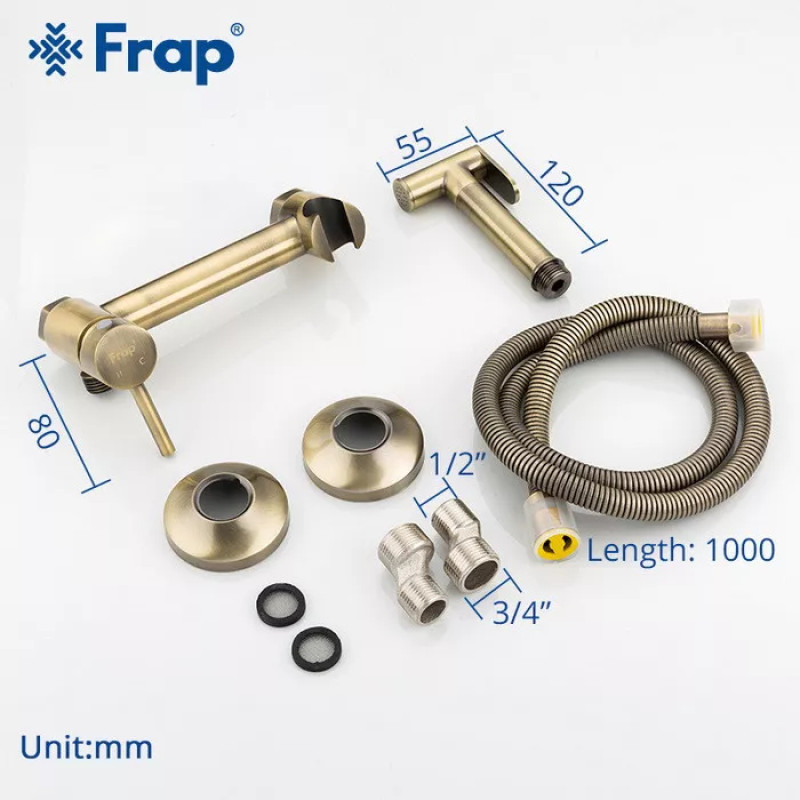 Frap Гігієнічний душ F7503-4, бронза