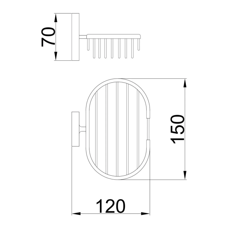Frap Мильниця F1902-2, хром