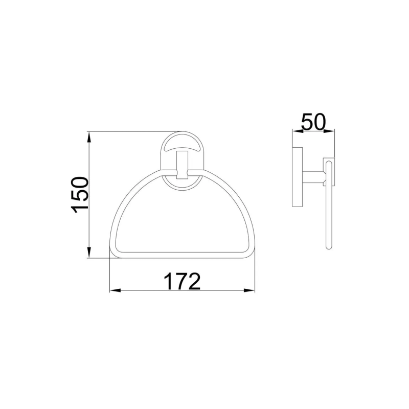 Frap Рушникотримач F1904-2, хром