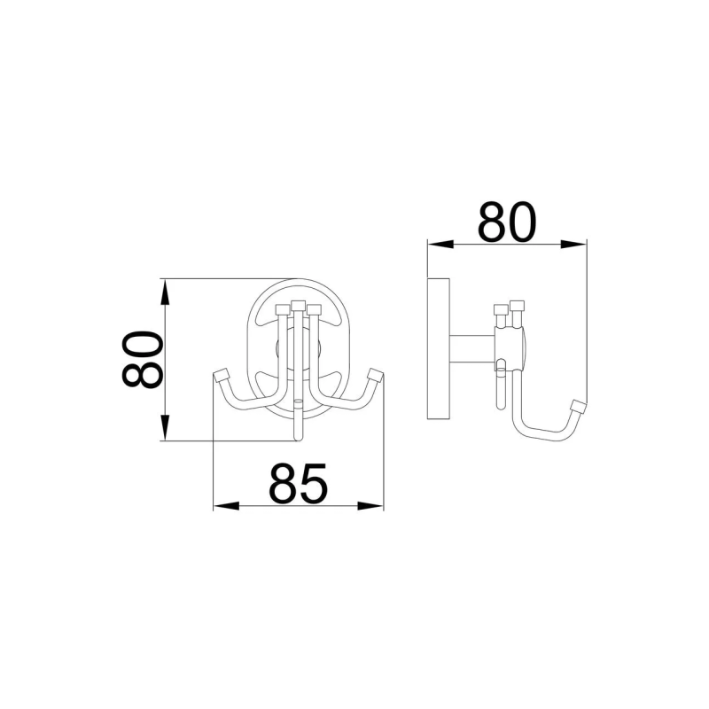 Frap Гачок потрійний для ванної F1905-3