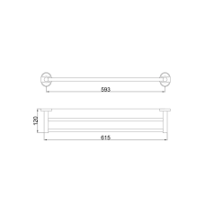 Frap Рушникотримач F1909, 600 мм, хром