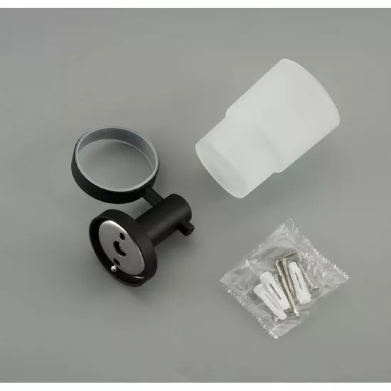 Frap Склянка для зубних щіток F30206, нержавіюча сталь, чорний