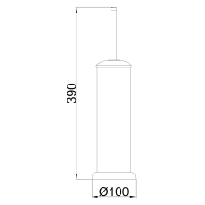Frap Йоржик туалетний F901 підлоговий, хром