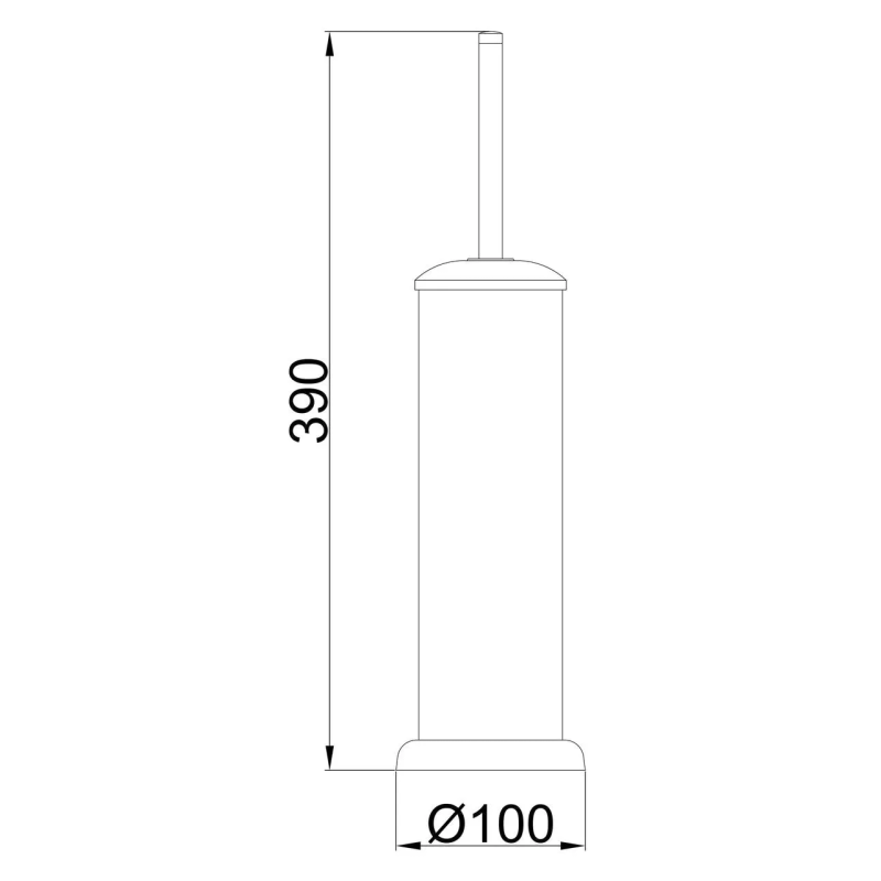 Frap Йоржик туалетний F901 підлоговий, хром
