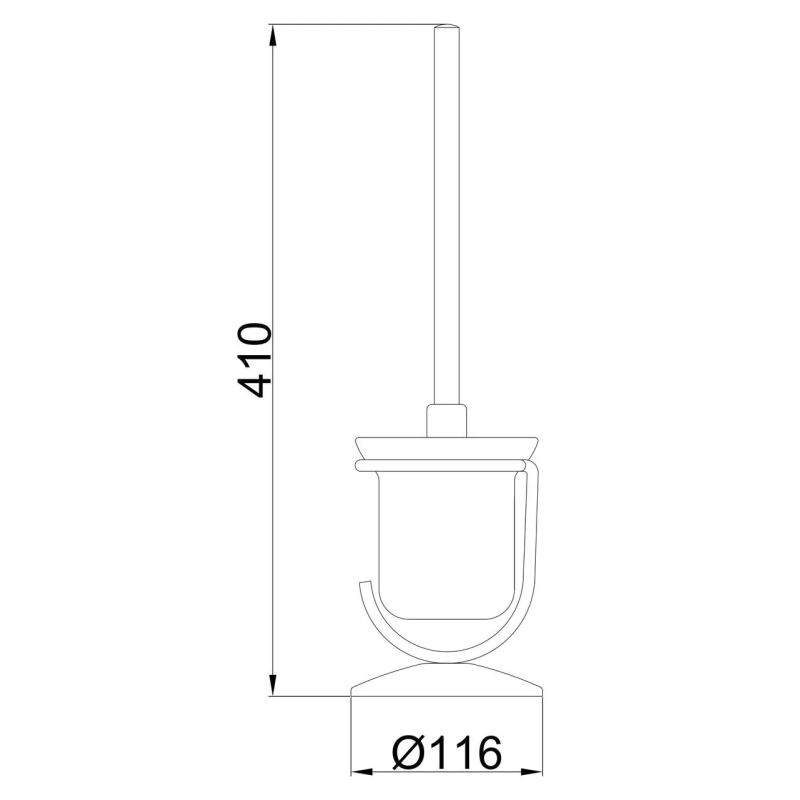 Frap Йорж підлоговий F910, скло/хром