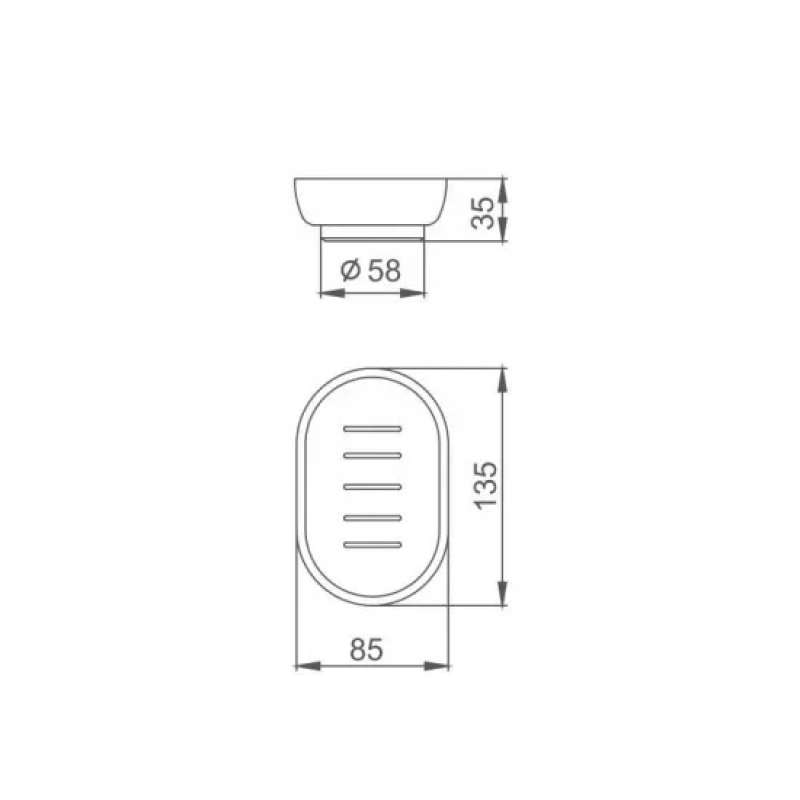 Frap Тарілка-мильниці F751, матове скло