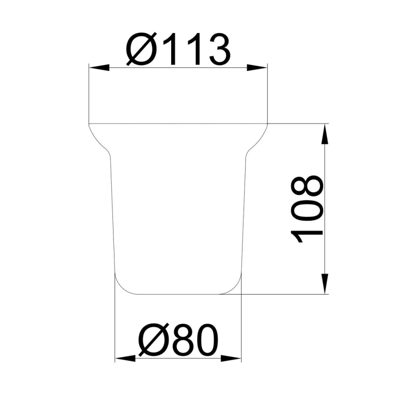 Frap Склянка для йоржика F753, матовий