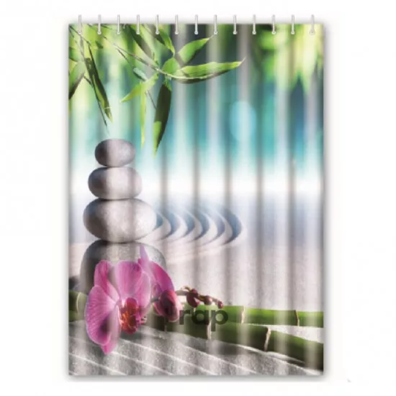 Frap Шторка - фіранка для ванної F8607, поліестер, 180х180 см, "Натхнення"