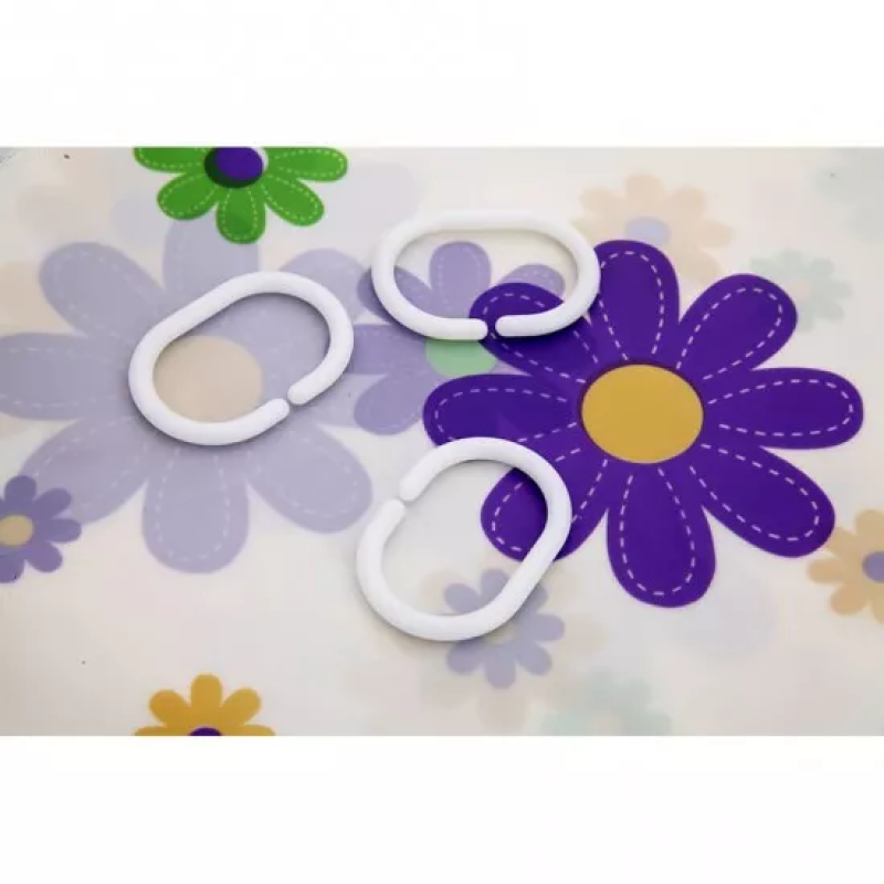 Frap Шторка - фіранка для ванної F8851, поліетилен, 180х200 см, білий