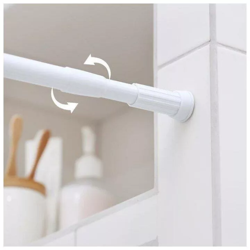 Frap Штанга телескопічна F8923, алюміній, 140-260 см, білий