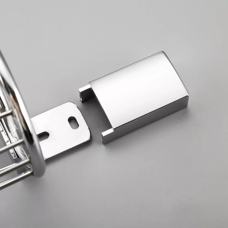 Frap Тримач дезодоранту F1803-4, дві накладки, білий/хром