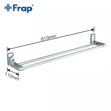 Frap Рушникотримач F1809 з 2-ма накладками, 600 мм
