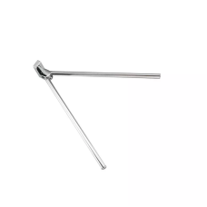 Frap Рушникотримач поворотний подвійний F1812 з 2-ма накладками, 382 мм, білий/хром