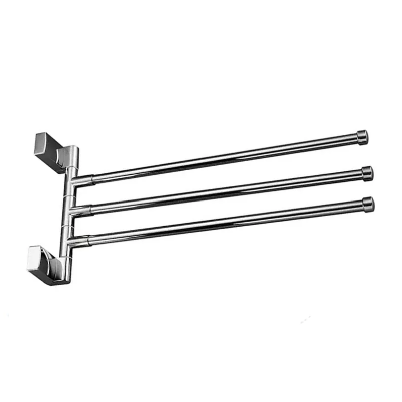 Frap Рушникотримач поворотний потрійний F1813 з 2-ма накладками, 397 мм, білий/хром